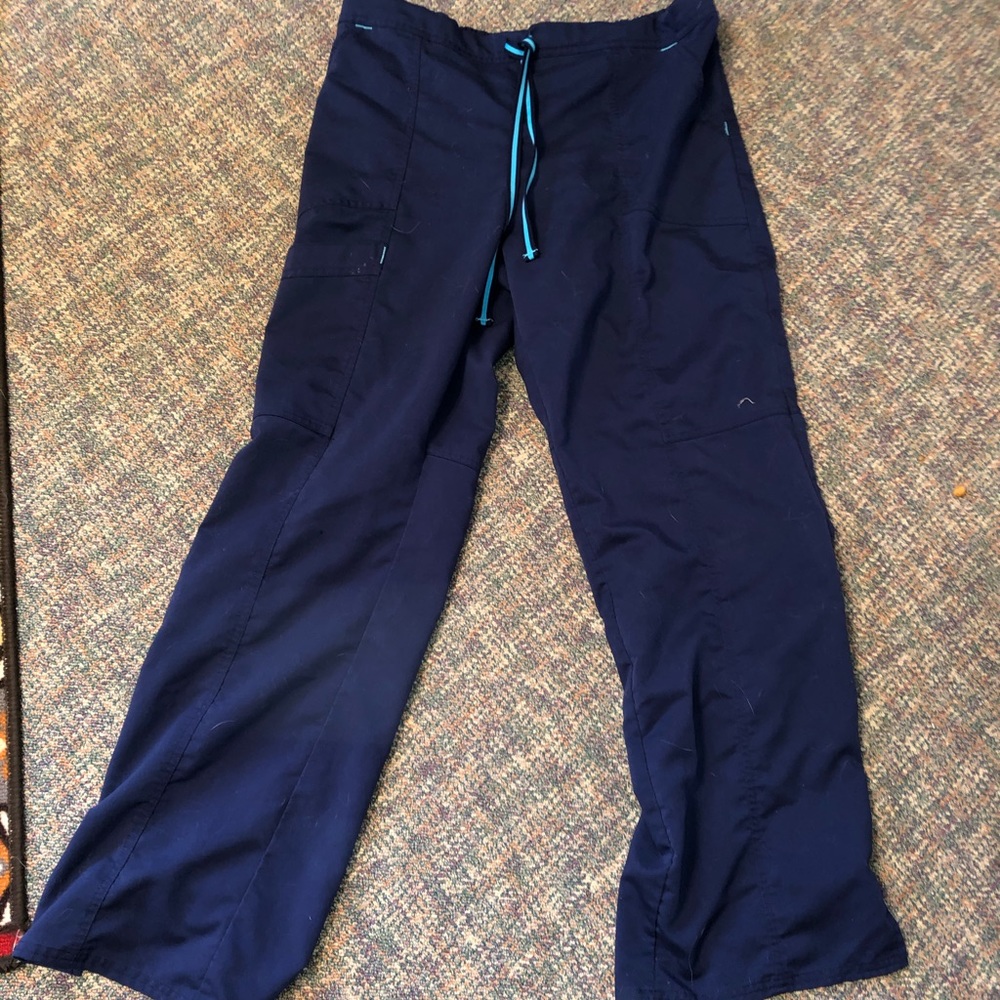 Blue scrub pants